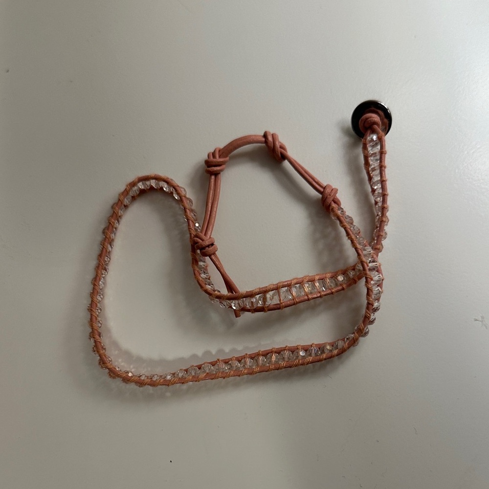Victoria Emerson Pink Crystal Wrap Bracelet